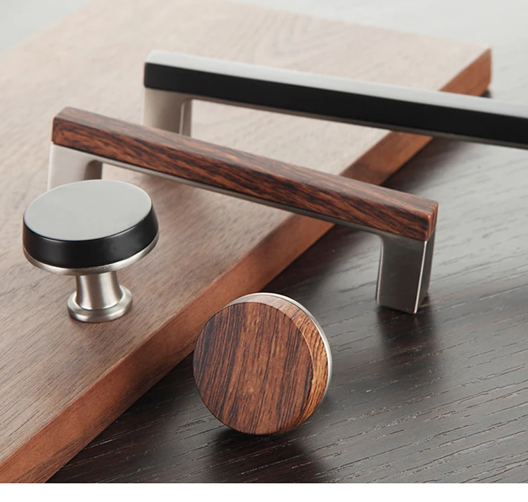 

Wood Grain Handle Modern Wardrobe/Cupboard/Drawer/Cabinet Handle and Pulls