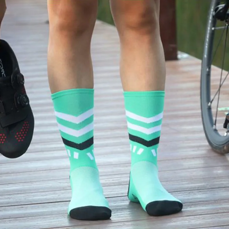 1 пара профессиональный бренд Открытый Велоспорт носки дышащий дорога велосипедные носки индивидуальность горный велосипед спортивные