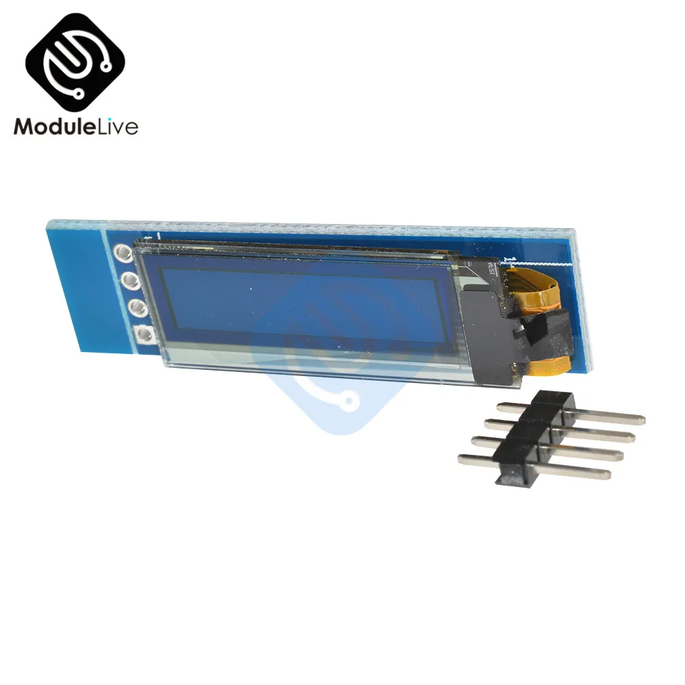 0,91 дюймов 128x32 IIC I2C серийный белый OLED ЖК-дисплей DIY Oled модуль SSD1306 Драйвер IC DC 3,3 V 5V для Arduino PIC 0,9" 12832