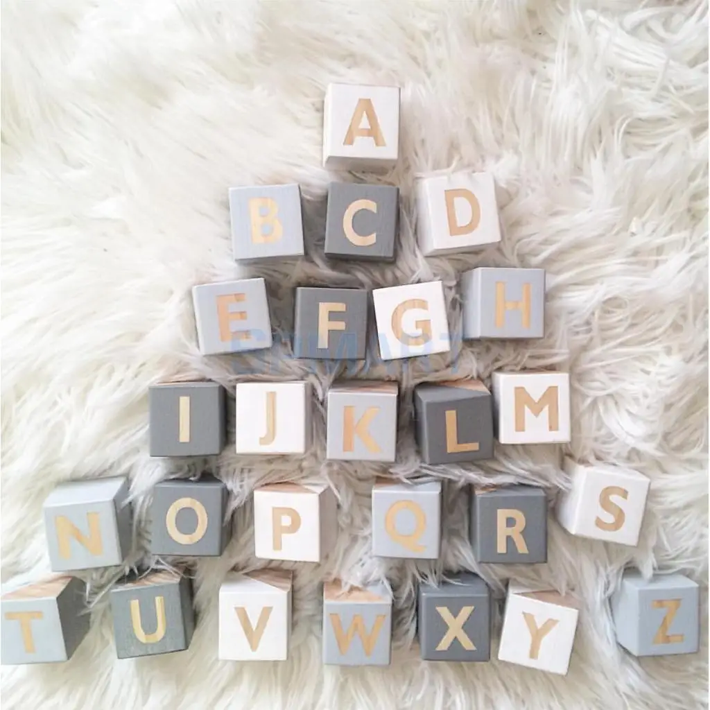 

26 Kids Education Toy English Letter Wooden Embellishenment Kids Play Games Toy Letter Craft