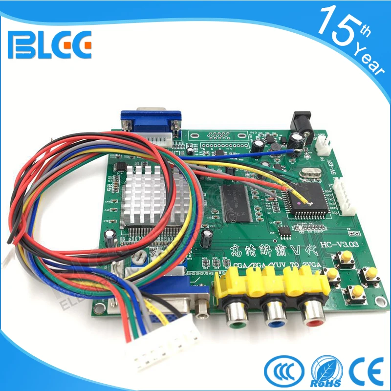 

CGA/EGA/YUV TO VGA converter one VGA output arcade game single/double out put