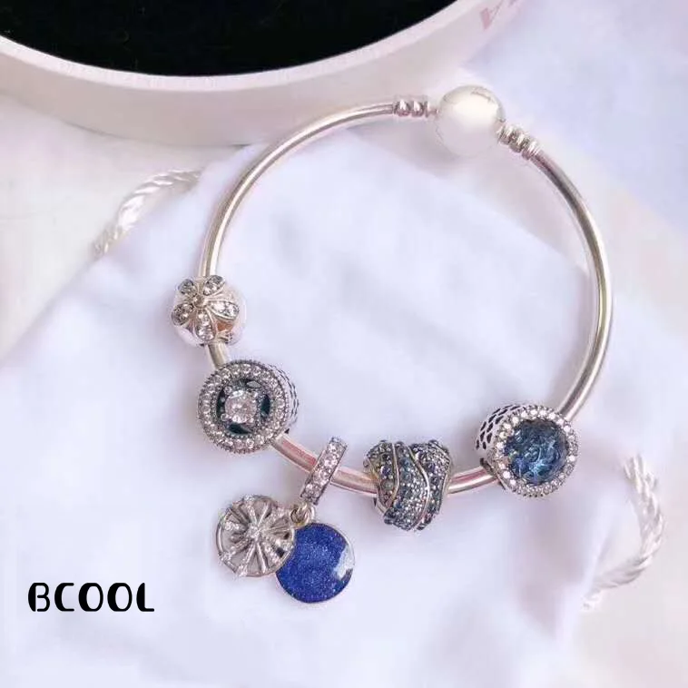 

DIY Jewelry Women's Charm Fashion Silver 925 Original Bracelet, Suitable For Women Marine Series Bracelet Jewelry Gifts