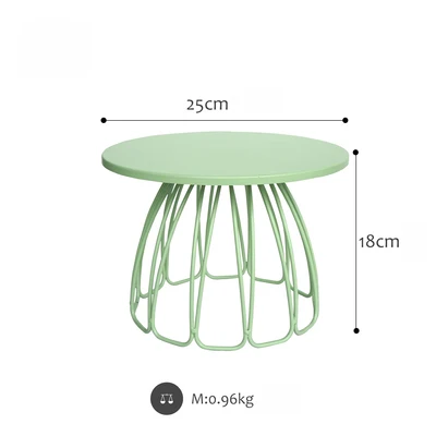 SWEETGO матовый зеленый кекс подставки для кексов держатель стойки птичья клетка украшение дома Конфета бар десертный стол вечерние витрина поставщик - Цвет: 25cm