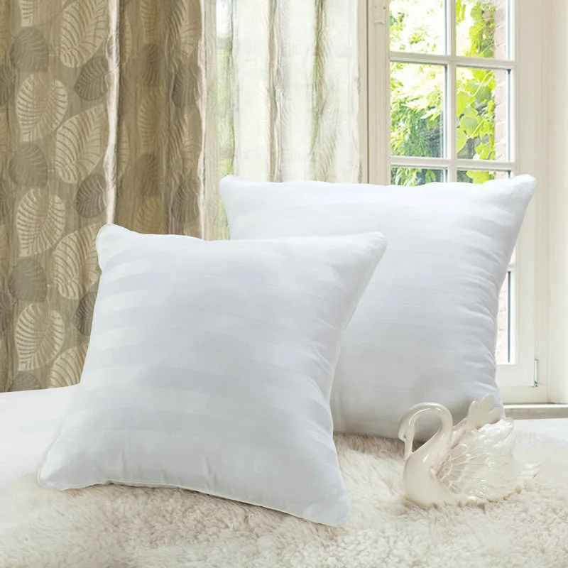 

fashion white color stripe cushion 60x60cm simple style pillow core living room sofa decorative pillows free shipping