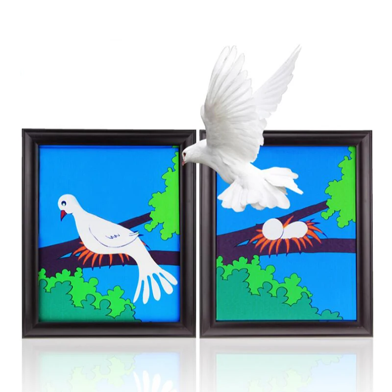 

Dove Frame Magic Tricks Props Toys Stage Magia Professional Magician