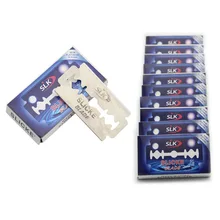 100 шт бритвенные лезвия для мужчин, безопасная бритва для бритья, двойные лезвия из нержавеющей стали 10*10