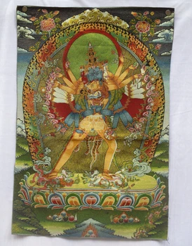 

Collectible Traditional Tibetan Buddhism in Nepal Thangka of Buddha paintings ,Big size Buddhism silk brocade painting p002699