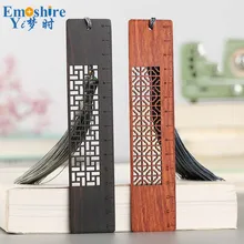 Креативное искусство и набор поделок ретро классические закладки китайские красные древесные закладки древний полый подарок пользовательские надписи M091