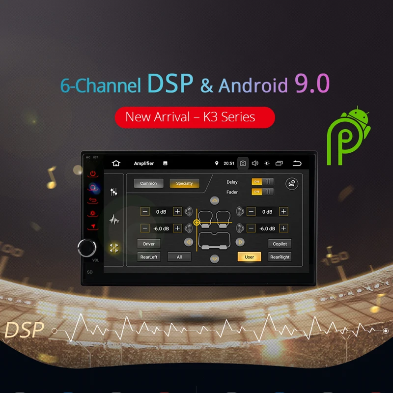 Sale Ownice K1 Android 8.1 GPS Navigation 2G RAM DVD 2 Din Car Radio BT USB Universal For Nissan Toyota VW  Peugeot Player Support 4G 2