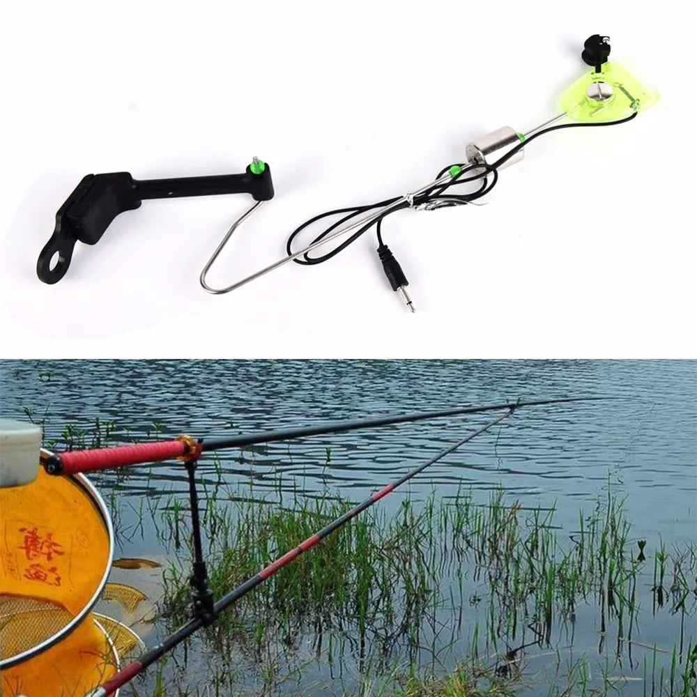 24.5cm/9.6" Fishing Carp Fishing Bite Alarm Hanger Swinger LED