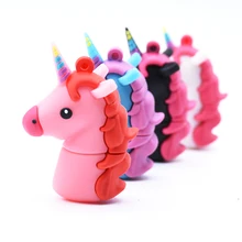 USB флеш-накопители в виде мультяшного единорога, милая лошадь, животное, ручка-накопитель, 4 гб, 8 гб, 16 гб, 32 гб, 64 гб, карта памяти, флешки