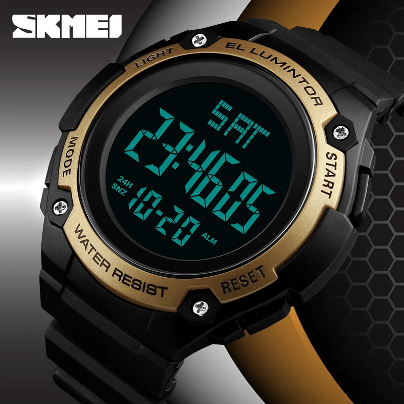 SKMEI 1346 аналоговые цифровые часы мужские спортивные наручные 5 АТМ