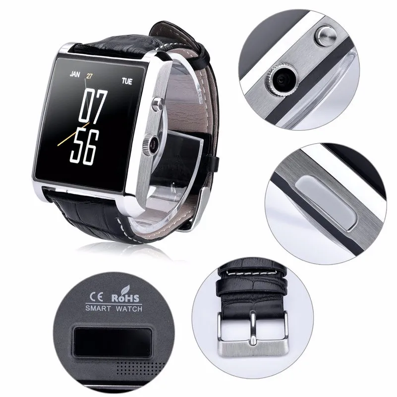 Smart Watch DM08 Bluetooth Waterproof Camera Wristwatch for IOS &Android for iphone 7S 6S samsung S7 huawei P9 Mate8 Smart phone (3)