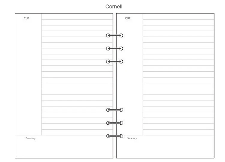 A5 A6 Bullet Journal внутренние страницы спирали 6 отверстий планировщик наполнителя работ линии пустой Тетрадь Обложка для ежедневника внутренние