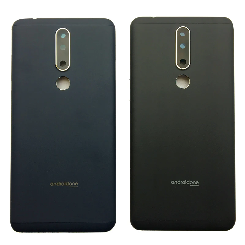 

BINYEAE New Metal Rear Housing Battery Cover For Nokia 3.1 Plus Single / Dual SIM Card Back Case With Logo