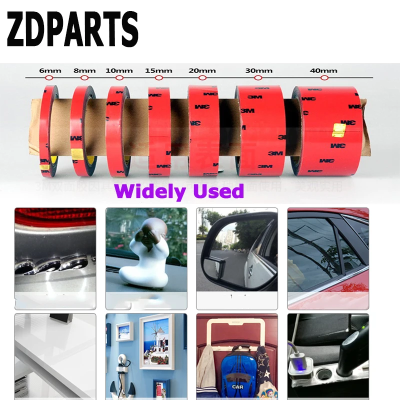 Автомагнитола ZDPARTS 6 30 мм Двухсторонняя клейкая лента для Mercedes Benz W203 W204 W211 AMG Alfa Romeo