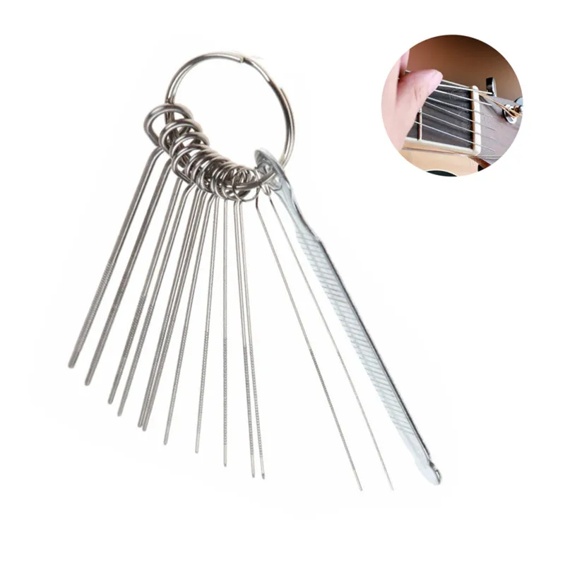 

Guitar File Set Bridge Saddle Guitar Nut Repair Tools Slotting Rods Filing Luthier Replacement Accessory For Instrument String