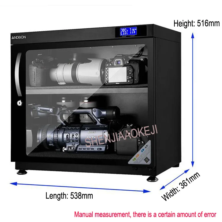 AD-80HC электронный влагонепроницаемый бокс светодиодный сушильный шкаф 80L SLR для хранения линз влагостойкий шкаф для сушки камеры 220 В 1 шт