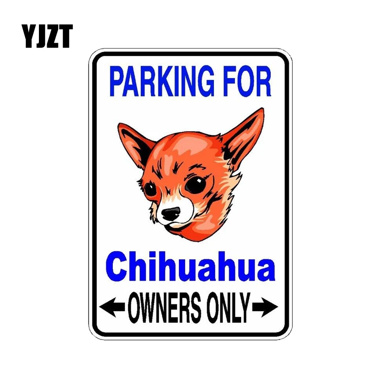 YJZT 10*14 2 см Автомобильная наклейка для чихуахуа|car stickers decals|car decorationdog car decal |