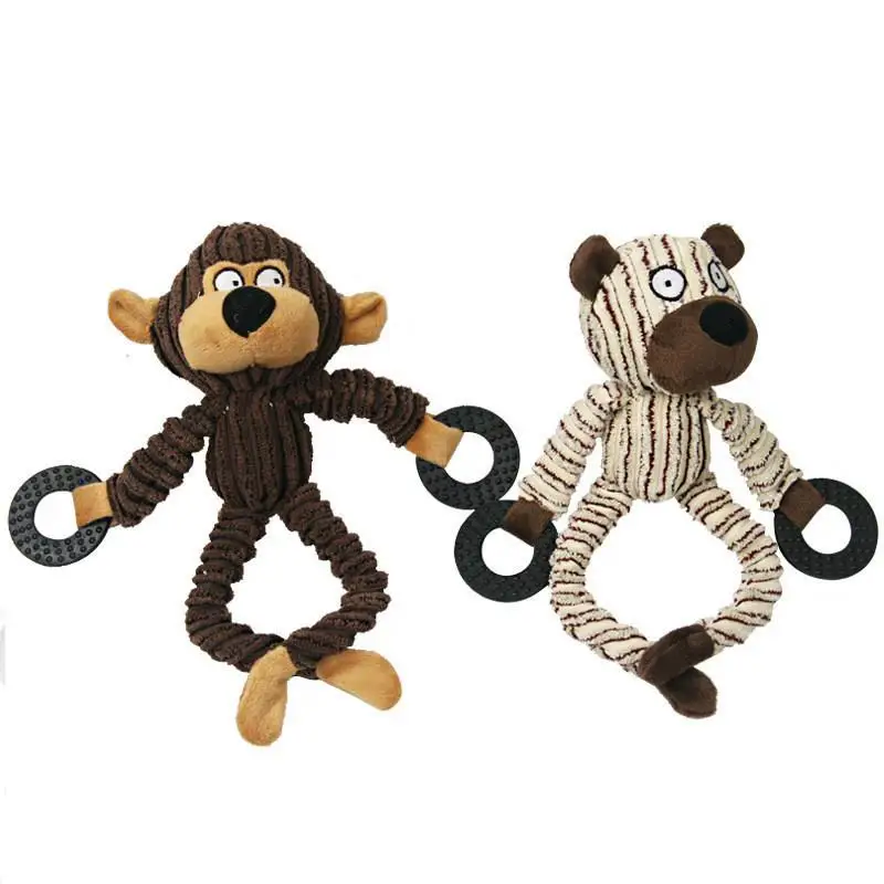 1 Pcs 26*10cm l Monkey with Rope Plush Dog Toymonkey dog toysmonkeys