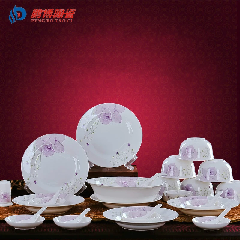 2016 New Design Korean Style Home Dinnerware Sets Jingdezhen Bone China