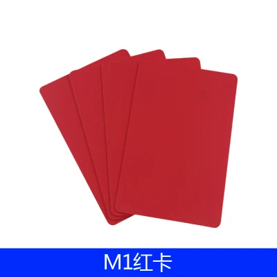 100 шт. 0,8 мм толщина 13,56 МГц близость красочные IC контроль карты доступа 13,56 МГц MF 0,8 мм белые тонкие M1 карты