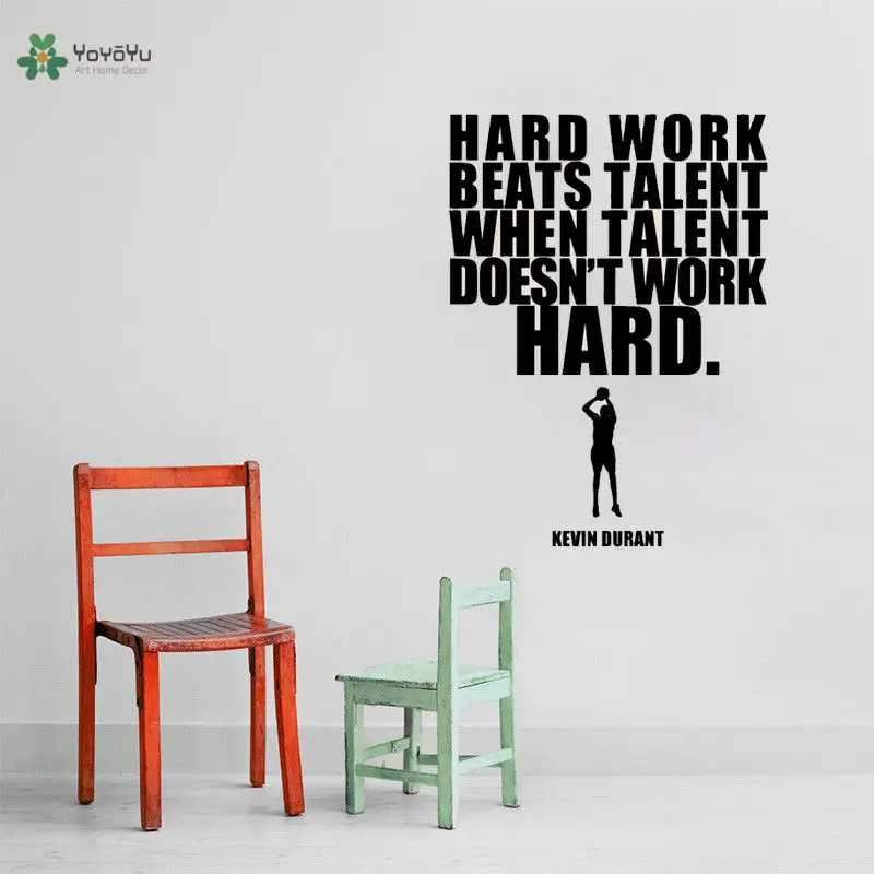Home Garden Basketball Kevin Durant Quote Vinyl Wall