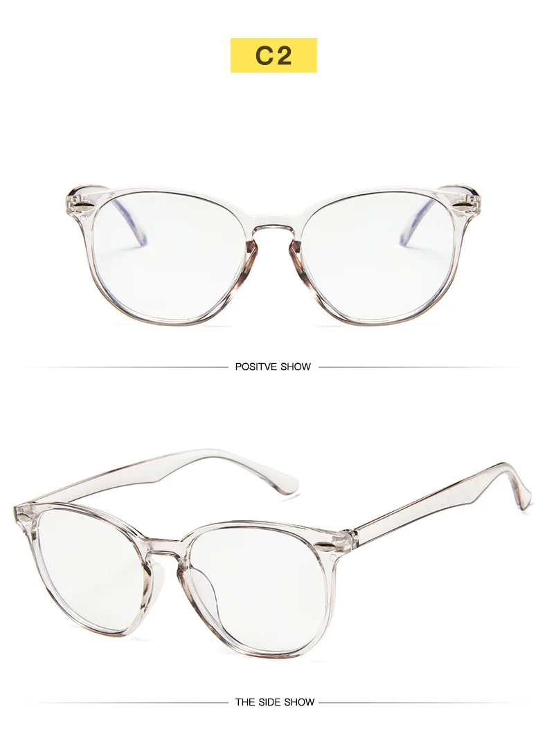 Fashion Clear Glasses Frame for Women Vintage Clear frame Round Eye Glasses Female Plastic Transparent Optical Glasses Frames Fashion Clear Glasses Frame for Women Vintage Clear frame Round Eye Glasses Female Plastic Transparent Optical Glasses Frames
