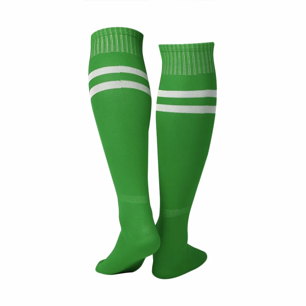 Эластичные спортивные носки в полоску для бейсбола, футбола, 54 см, 1 пара, леггинсы до колена, чулки, футбольные носки выше колена для мужчин и женщин, походные носки