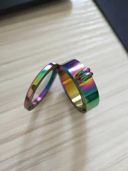 

Rainbow Colored Stainless Steel Pearl Lockets 30MM Big Size Magnetic Floating Locets fit 6-10MM Beads 6 Styles Available ST003