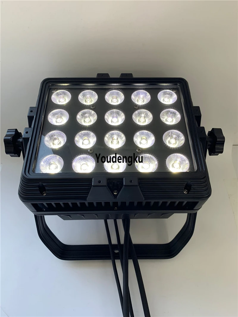 6 pieces Outdoor Building Projector Uplights 20pcs * 10W RGBW 4in1 LED mini City Color Wash Light