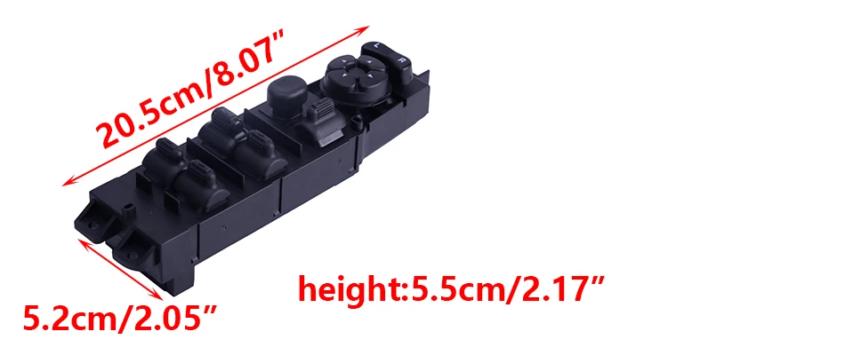 DWCX левой двери мастер Электрический мощность окна управление мастер переключатель 68171680AA подходит для Dodge Ram 1500 2500 3500