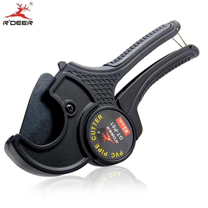 Koop RDEER Max 42mm Pijp Cutter zelfsluitende Ratchet Sanitair Buis Cutter Plastic Slang PVC Schaar Tangen Tool