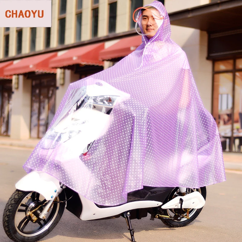 Женский прозрачный дождевик водонепроницаемый пончо для верховой езды увеличенный двухэтажный велосипед для взрослых электромобиль одиночный для мужчин и женщин ПВХ
