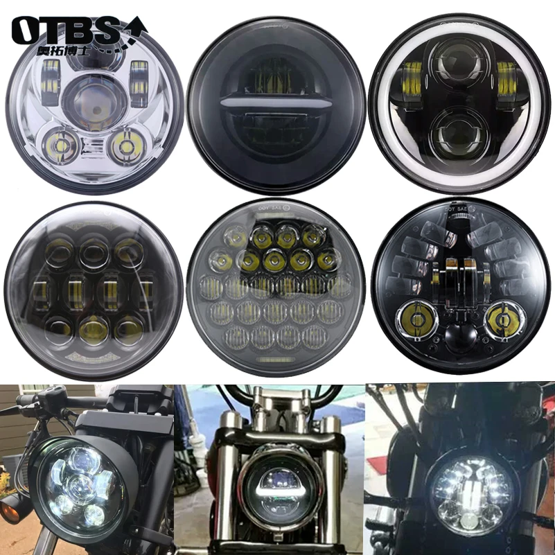 Налобный фонарь 5 3/4 дюйма для Harley Dyna Sportster 1200 48 883 детали DRL сигнал