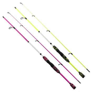 

2019 New Carbon Spinning Fishing Rod Camouflage Pink 1.8m 2 Segments Casting Rod Canne Spinnng Leurre Spinning Fishing
