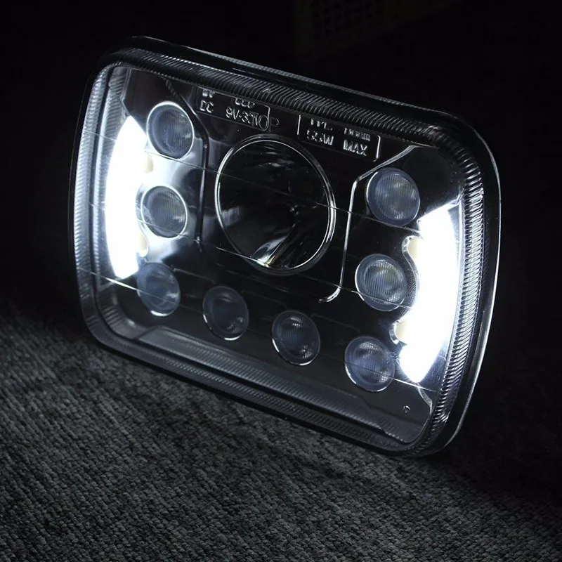 1PCS 5X7 7X6 Led Headlight 7inch Led Work Lights for Van Dual Beam Crystal Clear Sealed LED Headlight
