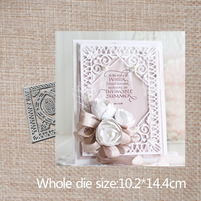 

New Arrival Irregular Border Cutting Dies Stencil DIY Scrapbook Photo Album Emboss Decor Paper Card Craft Template 102x144mm