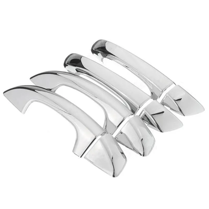 KOWELL cromado espejo de coche fuera de la puerta maneja caso de la cubierta de cromo Kit para Volkswagen VW Passat B6 3C CC 06 -10 piezas exteriores