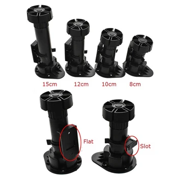 

20Pcs/Lot PP Plastic Kitchen Bath Cabinet leg feet adjustable leveler Plinth Toe kick