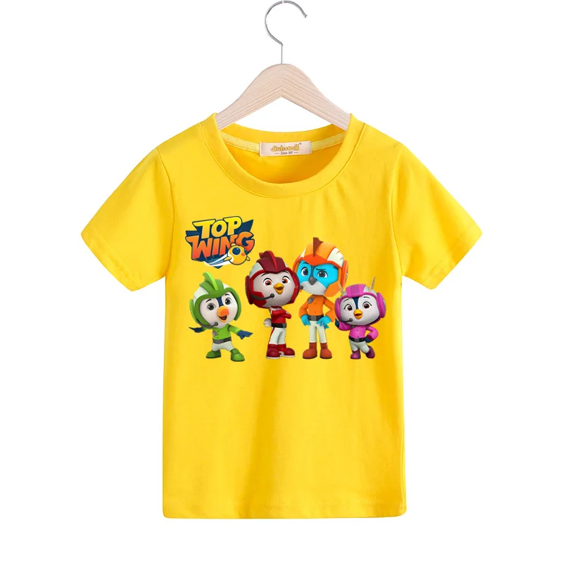 Boys Girls Top Wing Cartoon T-shirts Costume Children Summer Clothing Baby 100%Cotton T Shirts Kids Tee Top Child Tshirts TX155 (8)