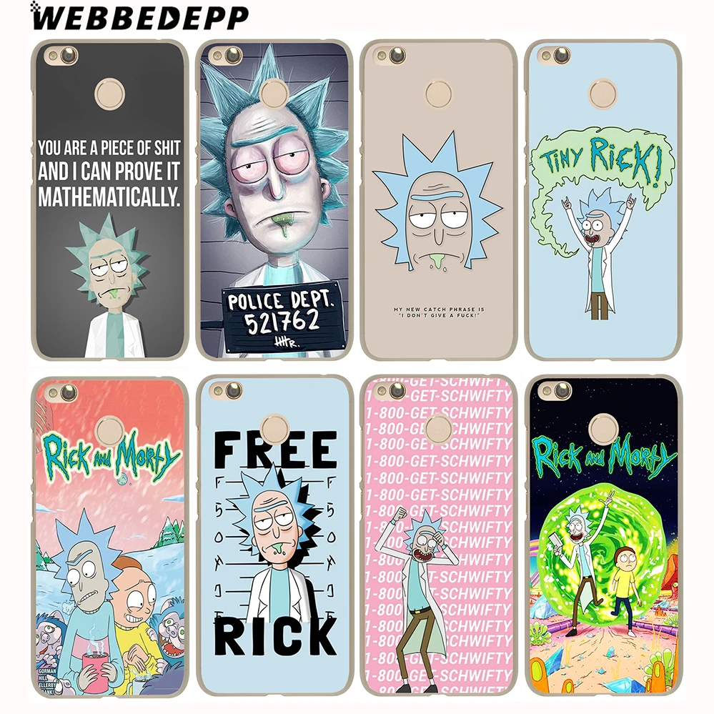 good buy webbedepp rick and morty season hard case for xiaomi redmi