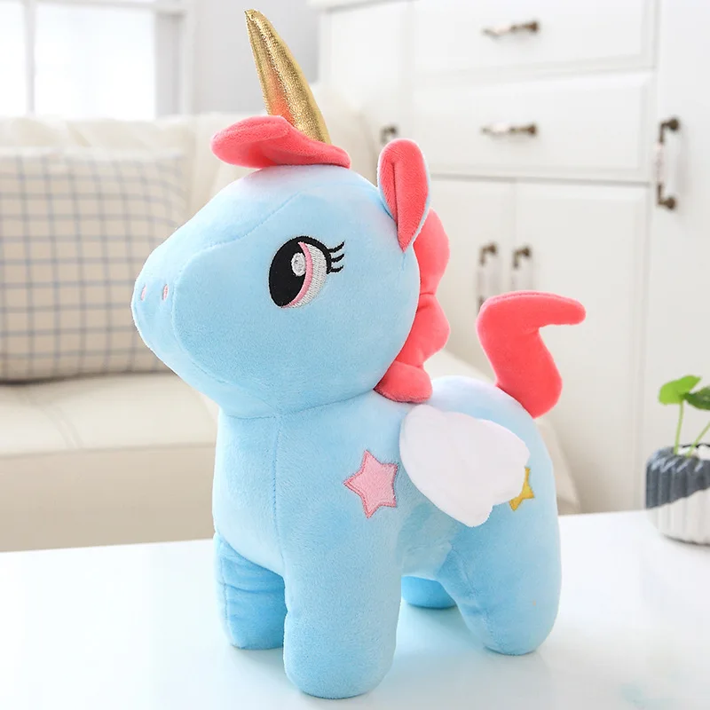 Kawaii Plush Toy Soft Unicorn Doll Appease Sleeping Pillow Kids Room Decor Toy For Children Pupil Christmas Halloween present