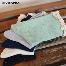 [EIOISAPRA] Цветные Вязаные кружевные носки с цветами для принцесс женские японские носки Harajuku Reto Meias Heap candy color Calcetines Mujer