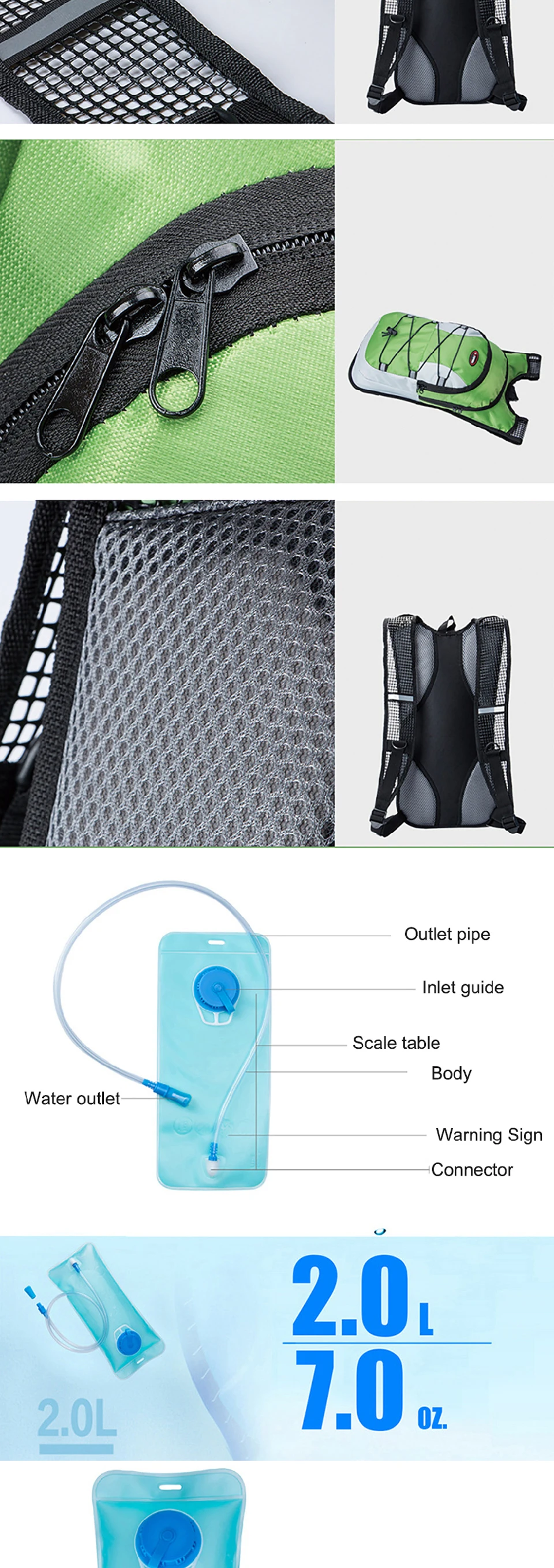 Excellent 12L Breathable Riding Cycling Backpack MTB Road Mountain Riding Bicycle Cycling Bag Hiking Climbing Bag 5