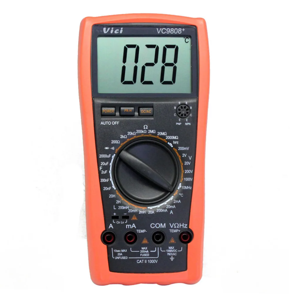 VICI VC9808+3 1/2 Digital multimeter DCV ACV DCA/R/C/L/Fin Multimeters