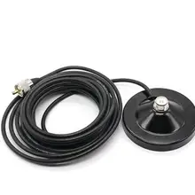 Штекер UHF whip антенна магнитное крепление с кабелем 3 м Автомобильная радиоантенна whip антенна магнит базовое крепление