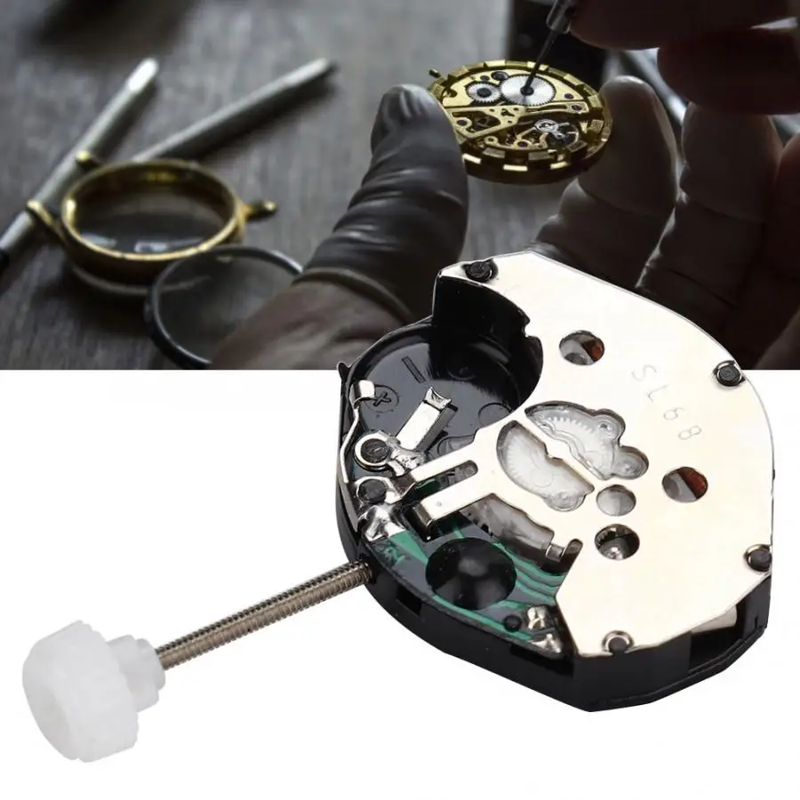 

Professional 5pcs SL68 Quartz Watch Movement Accessories Repairing Replacement Parts Watch Repair Tool for Watchmaker