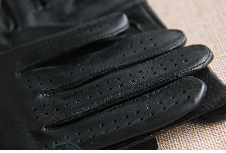 Зимние Для мужчин из натуральной кожи перчатки Сенсорный экран черные туфли высокого качества наручные дышащий Овчины Вождения короткие дизайн перчатки G581