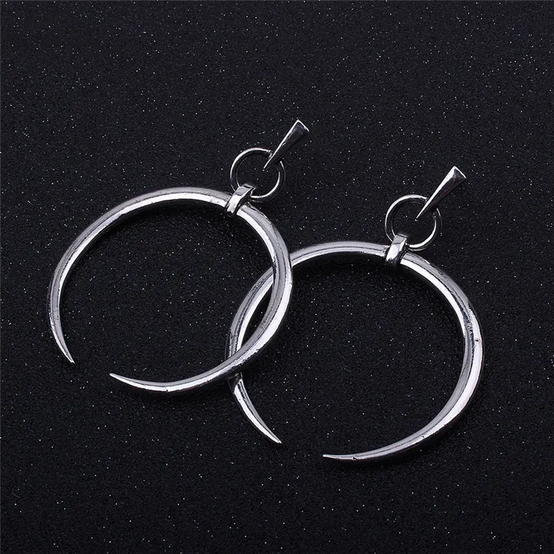 2018 Fashion Top Popular Earrings for earrings Lady Thin Round Big Large Dangle Hoop Loop Earrings Boucle d'oreille Y05#N (7)